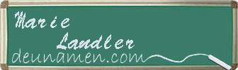 Marie Landler Visitenkarte